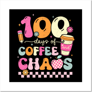 100 Days Of School Coffee Lover 100Th Day Of School Teacher Posters and Art